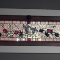 Wild Iris, Wild Roses, and Trilliums - Wildflowers are the focus in these three transom windows designed by me for a northern Wisconsin home featured in the 2011 Parade of Homes and sponsored by the Heart of the North Builders Association.